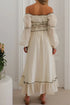 'Loomistry' Off-Shoulder Top and Skirt Set - Celes Fashion